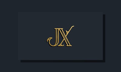 Minimal Inline style Initial JX logo.