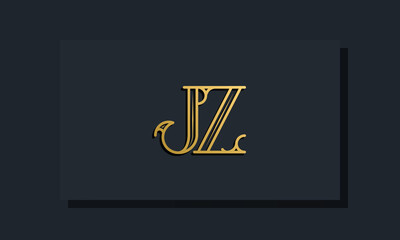 Minimal Inline style Initial JZ logo.