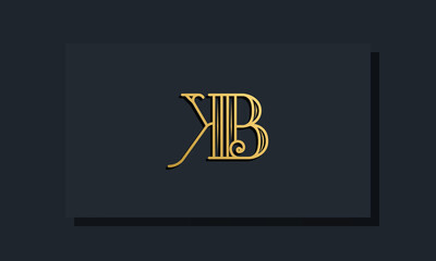 Minimal Inline style Initial KB logo.