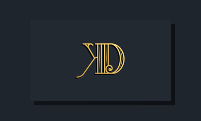 Minimal Inline style Initial KD logo.