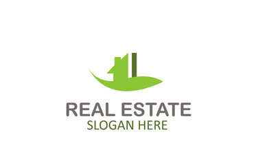Green Letter I Logo Real Estate Design