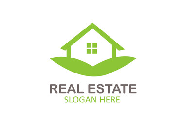 Green Letter Logo Real Estate Design