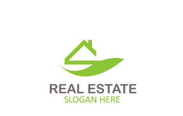 Green Letter Logo Real Estate Design