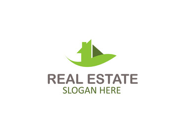 Green Letter Logo Real Estate Design