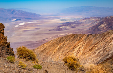 Landscape of Death Valley National park with sand, dry salt and mountains landscape background
Death Valley National Park, California, USA