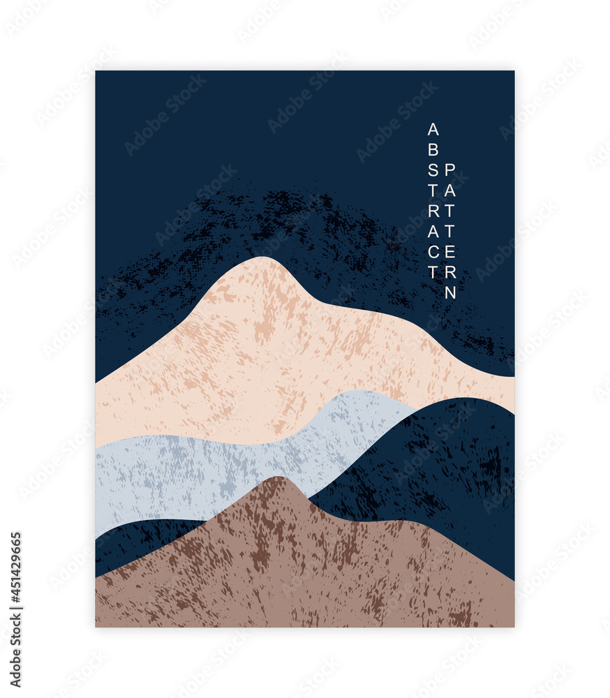 Poster abstract art background. pictures with unusual shapes and patterns. materials for greeting cards. pa