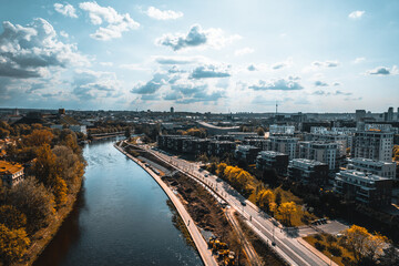 Fototapeta premium the city from a bird view