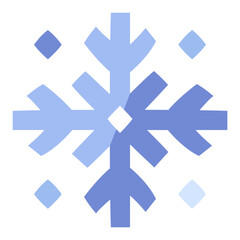 snowflake winter season icon
