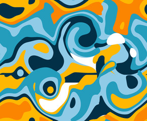 Liquid Abstract Marble Seamless Pattern Design Trendy Fashion Colors Elegant Look Perfect for Allover Printing Background