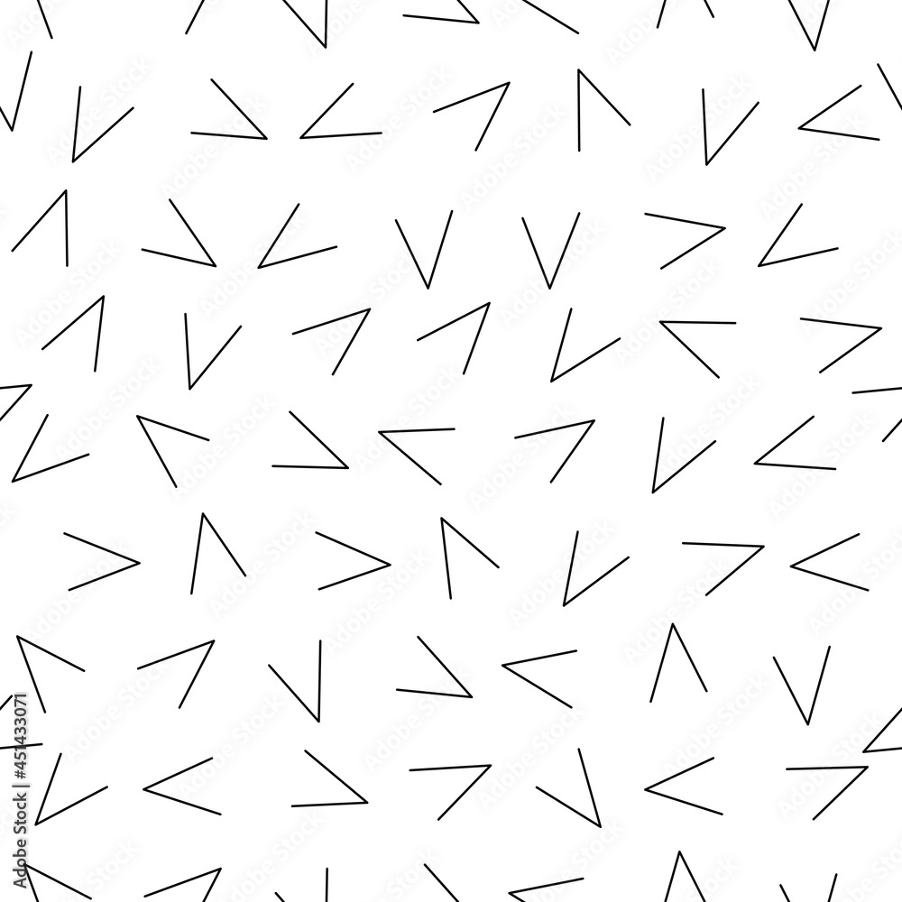 Poster Check marks pattern. White background and white marks. Vector.