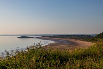 The Sandy Beach at Rhossili Bay