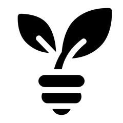 Obraz premium Plant Glyph Icon Vector
