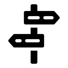 Obraz premium Signs Glyph Icon Vector