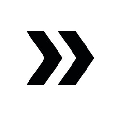 Arrow glyph icon. Vector fill black illustration.