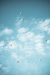hot air balloon in flight
