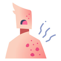skin allergy icon