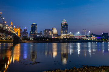The Cincinnati Skyline at Sunrise