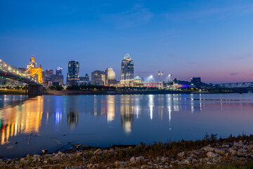 The Cincinnati Skyline at Sunrise