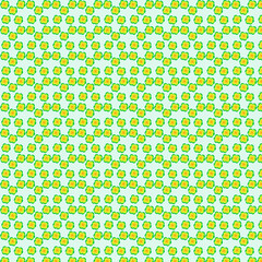 Smooth abstract decorative foliage and floral patterns on a colorful background