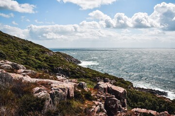 Fototapeta na wymiar Landscape photo of seaside and cliff