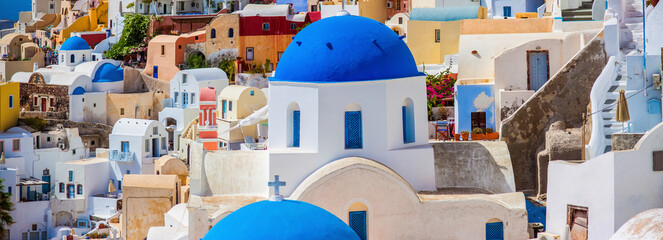 Fototapeta premium The Greek island of Santorini