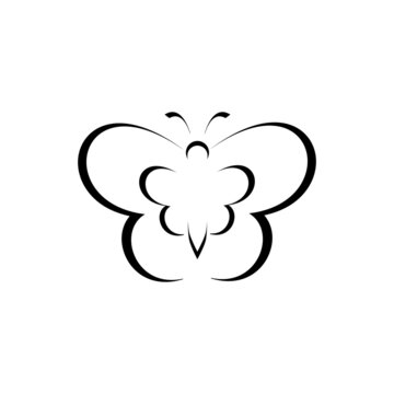 outline butterfly logo