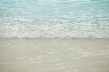 Fototapeta na wymiar Blue Water,Sea and sand,Beach.