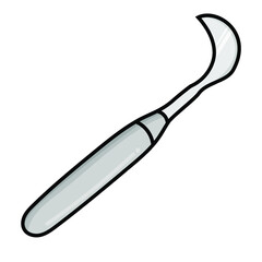 Dental equipment tools vector illustration simple. dentist things with white background