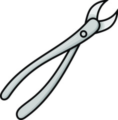 Dental equipment tools vector illustration simple. dentist things with white background