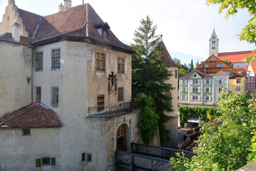 The historical old town of Meersburg at the lake constance, baden-wuerttemberg in germany, europe