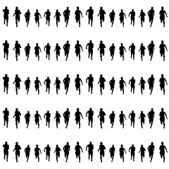 Athletics Running Graphic Silhouette Pattern