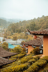 chinese temple in the mountains
