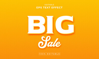 Big Sale 3d Editable Text Effect Template