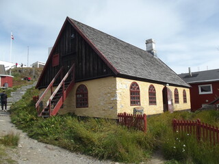 Fototapeta na wymiar Historic building in Qaqortog, Iceland