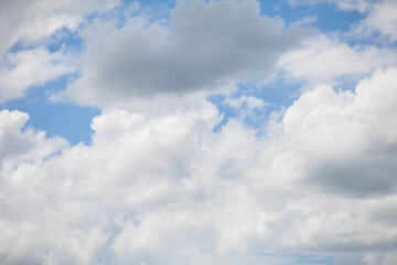 Blue sky with cloud background.