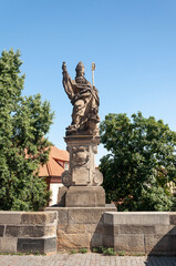 Fototapeta premium Statue of Saint Augustinus in Prague