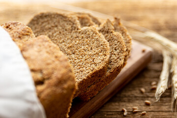fresh homemade whole wheat bread