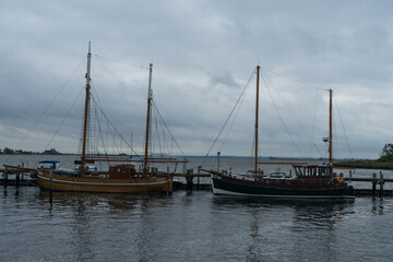View from the german isle Poel near the village Kirchdorf