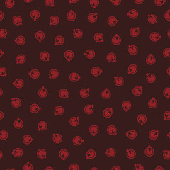 Seamless pattern with red stopwatch icons