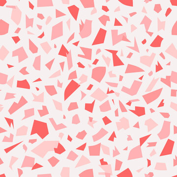 Seamless Pattern With Pink Terrazzo Design