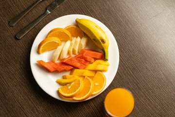 fruits on a plate