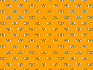Pixel percentage coin with wings - seamless pattern