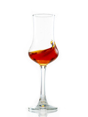 splash and flow in a high sniffer for cognac