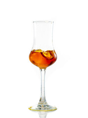 splash and flow in a high sniffer for cognac