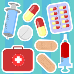 set of medical icons
