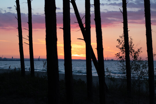 Sunset on the beach