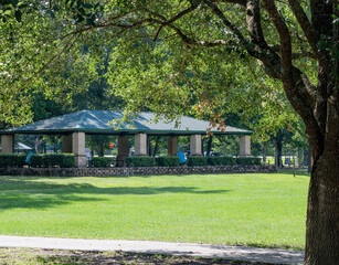 Large pavilion at a public park