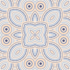 Abstract moroccan zellige tile seamless pattern. Ethnic geometric vector swatch. Tapis print design. Classic moroccan zellige tilework repeating pattern. Floor decor graphic design.