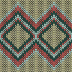 Fairisle rhombus argyle knitting texture
