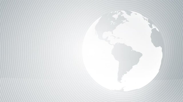 Digital Clouds Earth rotating animation 3D rendering scientific growth data network planet earth rotating Digital data globe